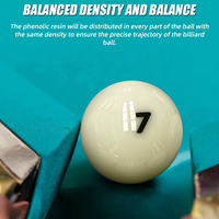 Billes de billard russes en résine phénolique, 16 pièces, qualité tournoi, 68 mm, résistance aux chocs, logo personnalisé, ensemble de billes de billard professionnelles