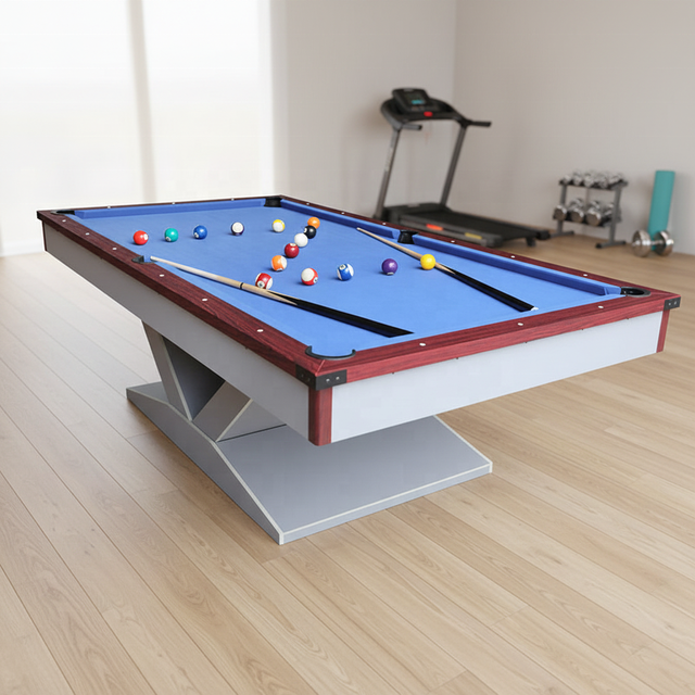 8ft Multi-Function Game Table 3-in-1 Design Snooker Billiards Table Tennis Black Balls Medium Density Fibreboard for Meetings