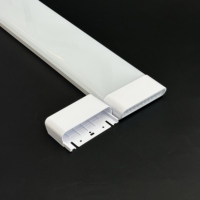 Kit de boîtiers métalliques professionnels pour barres lumineuses linéaires incurvées de 100 mm avec capuchons d'extrémité pour éclairage LED de purification, idéal pour les couvercles de luminaires de salle blanche