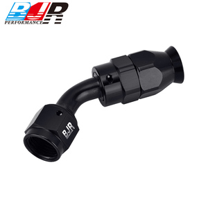 Connecteur femelle en aluminium AN3 haute performance BJR, CNC, carburant, huile, 45 degrés, embouts <span class=keywords><strong>de</strong></span> <span class=keywords><strong>tuyau</strong></span> en PTFE, pièces <span class=keywords><strong>de</strong></span> modification automobile - Product Image 2