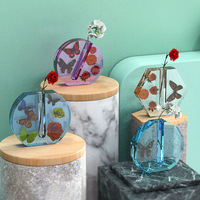 Moule en silicone pour pot de fleurs hydroponique, moule en résine pour vase, moule de moulage en résine époxy avec tubes floraux pour fleuristes et décoration intérieure