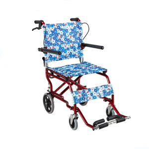 Chaise roulante pliable en aluminium légère, fournie directement par l'usine chinoise, pour personnes handicapées - Product Image 2