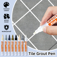 Stylo de réparation de coulis imperméable et anti-moisissure avec pointe en fibre pour la restauration du coulis de carrelage céramique, marqueur permanent résistant aux taches d'huile