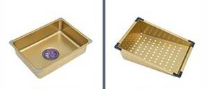 Évier de cuisine sous plan en acier inoxydable 304 épaissi à cuve unique avec sortie cascade dorée - Product Image 6