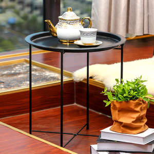 Nordic-style minimalist marble sofa <b>side</b> <b>table</b>, modern and simple <b>side</b> <b>table</b>, creative <b>round</b> coffee <b>table</b>, custom-made - Product Image 1