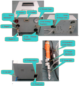 Potente Atornillador Automático Portátil de 60KW con Sistema de Alimentación y Ajuste Neumático, Herramienta Industrial con Motor Controlado por PLC, 1 Año de Garantía - Product Image 2