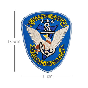 Top Gun <strong>2</strong> US Badge Embroidery Patches Flight Carrier Commemorative Medal <strong>Hook</strong>&amp;<strong>Loop</strong> Patch - Product Image 6