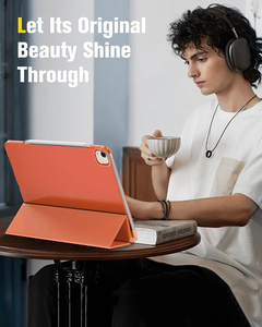 Housse de protection mince à trois plis antichoc en cuir Pu pour tablette Pc Logo personnalisé pour iPad Pro 11 pouces 2024 Air 11 M2 2024 Air 5 - Product Image 6