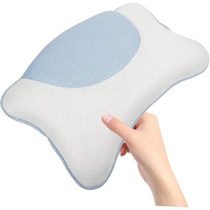 Cuscino da bagno 4 ventose vasca cuscino <span class=keywords><strong>per</strong></span> il collo ergonomico <span class=keywords><strong>per</strong></span> <span class=keywords><strong>doccia</strong></span> poggiatesta cuscino Spa portatile adatto a tutte le vasche da bagno - Product Image 4