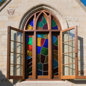 DEMEA gros haut de gamme en aluminium bois Composite fenêtres à battants pour Villa projets <span class=keywords><strong>prix</strong></span> usine tailles personnalisées - Product Image 3