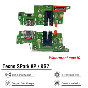 Connettore per porta di ricarica del cavo flessibile del telefono cellulare Oem compatibile per parti di ricambio Tecno Spark 8P Kg7 - Product Image 2