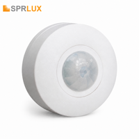 Détecteur de mouvement infrarouge miniature pour plafond, détection 6M, angle de détection 360°, étanche IP20, 1200W pour éclairage intérieur/extérieur