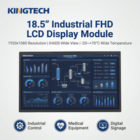 Kingtech OEM -20~70 ℃   Panel de Pantalla Dual LVDS de 1920*1080, Pantalla de Control HMI Industrial para Máquina CNC, Módulo LCD TFT de 18.5 Pulgadas