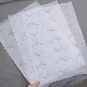 Papier de soie d'emballage personnalisé avec logo de marque, prix d'usine en gros, pour boîtes cadeaux élégantes et fleurs - Product Image 2