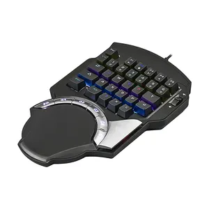 Пригодная для одной руки RGB макро-разрешение для геймера профессиональная механическая клавиатура игровая клавиатура