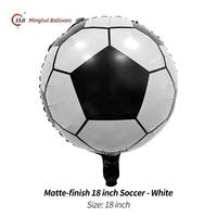 18 Zoll Mattierte Fußball-Folienballons in Mehrfarbigen Teamfarben, Mylar-Ballons mit Sportthema für Jungen-Geburtstage