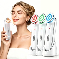 <strong>Best</strong> <strong>Selling</strong> 6-in-1 Booster Pro <strong>Facial</strong> Beauty Instrument Air Shot Pore Clear Radiant Firmer-Looking Face Neck Lifting Massager