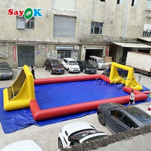 Presa di fabbrica produttore di giochi sportivi gonfiabili noleggio a terra un campo da <span class=keywords><strong>calcio</strong></span> di sapone gonfiabili - Product Image 5