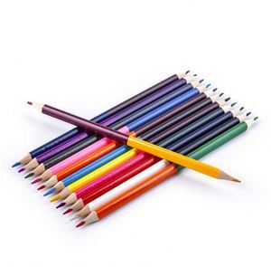 Lápiz de Madera Hexagonal Personalizado con Logotipo Impreso, Juego de Arte de Doble Punta para Dibujo Infantil - Product Image 3