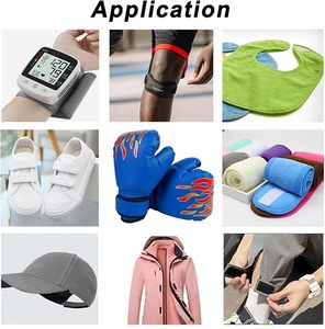 Cinta de gancho reutilizable personalizada de 4CM, gancho de nailon y correa de bucle, bucle y gancho resistentes al calor para zapatos, bolsos, prendas - Product Image 4