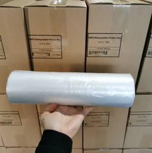 Bolsa Plana de Polietileno Degradable para Supermercado, para Mantener Frescos los Vegetales, Bolsa de Plástico Transparente para Productos Agrícolas - Product Image 6