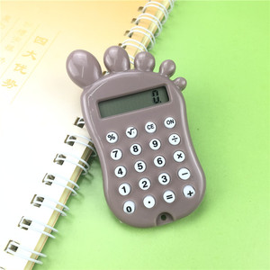 Cute Mini Footprint Calculator 8 Digit Candy Colored Portable For Elementary Students - Product Image 2