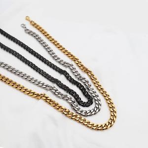 European American Hip Hop Titanium Steel Chunky Chain Necklace 316L Eco Friendly Simple Versatile Gift Jewelry - Product Image 2