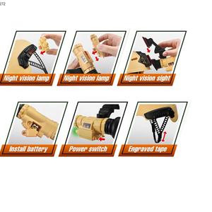 Ensemble <span class=keywords><strong>de</strong></span> jouets militaires pour enfants, jeu <span class=keywords><strong>de</strong></span> rôle éducatif amusant, veste militaire, pistolet jouet, ensemble <span class=keywords><strong>de</strong></span> pistolets <span class=keywords><strong>de</strong></span> police - Product Image 3
