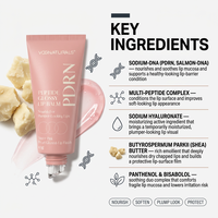 Baume à lèvres hydratant et repulpant Private Label PDRN Peptide Acide Hyaluronique Beurre de Karité 10g - Lèvres roses nacrées brillantes