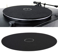 12in Dj Player Personnalisé Graphique Faible Statique Vinyle Record Slip Mat et Fond Dur Feutre Platine Slipmat