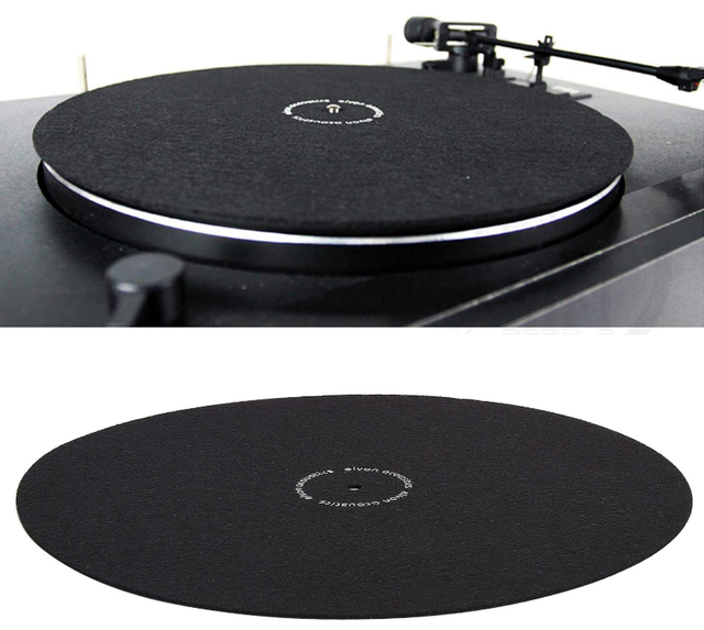12in Dj Player Custom Graphical Low Static Vinyl Record slip Mat and Hard Bottom Felt Turntable Slipmat