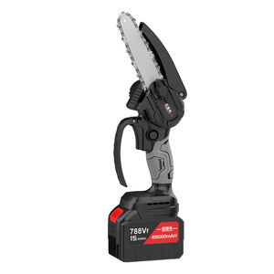 Mini motosierra Baipuxi 4 en 1 con batería, motor sin escobillas, herramienta portátil para cortar árboles - Product Image 4