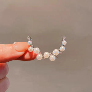 เข็มกลัดดอกไม้คริสตัลหรูหราเข็มกลัดชุดสูทสำหรับชุดแต่งงานตกแต่งเข็มกลัด - Product Image 4