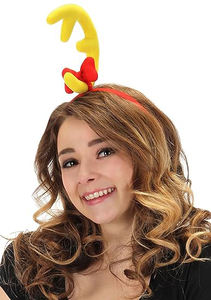 عصابة رأس على شكل قرون الغزال مع زهرة الميستلتو، زي وحش أخضر للكلاب، زي عيد الميلاد للحيوانات الأليفة، عصابة رأس كبيرة للكلاب، إكسسوارات رأس للعطلات - Product Image 2