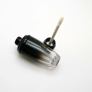 Tube de vernis à lèvres en verre, emballage personnalisé de pièces, bouteille en verre, tube noir clair dégradé de brillant à lèvres - Product Image 2