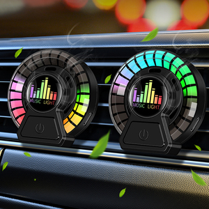 Penyegar Udara Mobil dengan Klip Ventilasi, Lampu LED RGB Sinkron Musik, Sensor Suara, Diffuser Aroma Mobil - Product Image 1