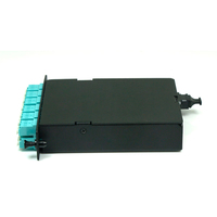 Cassette de Fibra Óptica de Aluminio Multimodo MPO/MTP LC OM3/OM4 de 12/24 Fibras para Sistema de Cableado de Red de Centro de Datos 5G