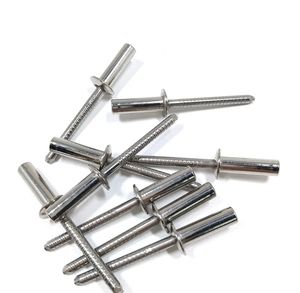 Rivets aveugles à extrémité fermée, en acier au carbone DIN/acier inoxydable, étanches, à extraction par le cœur, résistants à la chaleur, zingués, pour meubles - Product Image 5