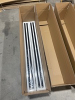Diffuseurs linéaires modernes en aluminium, registres, grilles, revêtement en poudre blanche, réglables, installation facile, style américain 45