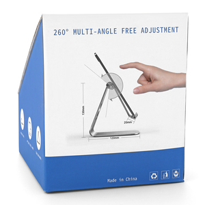 Nhà Máy Bán Hàng Trực Tiếp Hợp Kim Nhôm Bán Buôn Lười Biếng Điện Thoại Máy Tính Bảng Máy Tính Để Bàn Đứng Bảng Điều Khiển Có Thể Điều Chỉnh Góc Kim Loại Cơ Sở Cho Ipad - Product Image 6