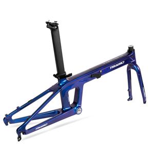 Cuadro de <span class=keywords><strong>bicicleta</strong></span> plegable de <span class=keywords><strong>carbono</strong></span>, cuadro de <span class=keywords><strong>bicicleta</strong></span> plegable de 20 pulgadas, pintura camaleón, nuevo modelo - Product Image 2