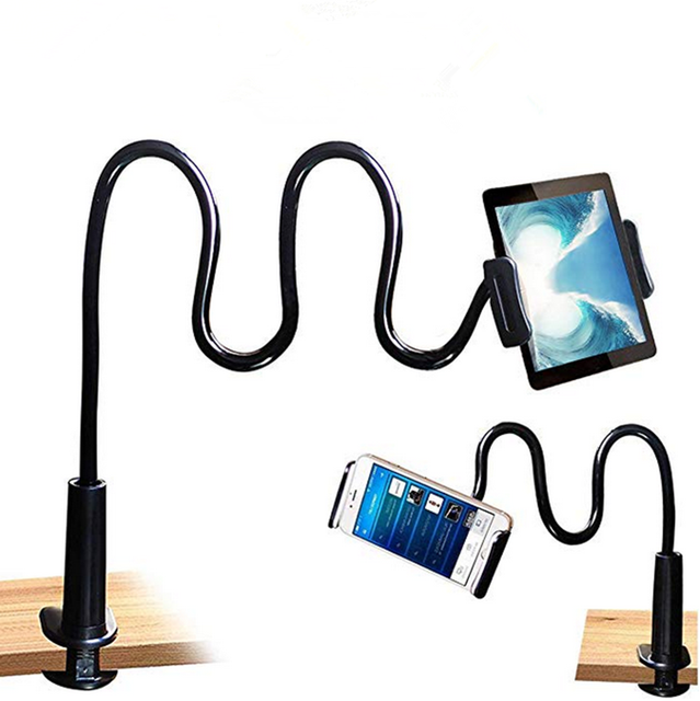 2023 Hot Sale Gooseneck Tablet Mount Holder for Bed, Flexible Tablet Arm Clamp
