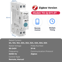 Interrupteur intelligent Zigbee MCB 1P+N sur rail DIN 90-240V 6A-63A avec minuterie marche/arrêt à distance pour le contrôle de l'éclairage des bâtiments commerciaux Chayo