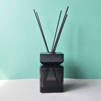Flacon diffuseur d'arômes en verre ambré vide de 200 ml pour huiles essentielles, personnalisable, pour diffuseur à bâtonnets