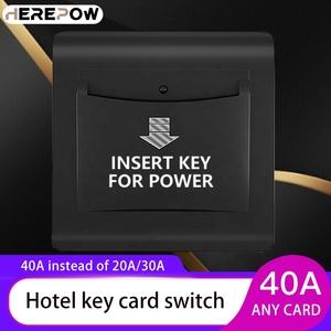 Interruttore <span class=keywords><strong>per</strong></span> Scheda Chiave Hotel Herepow <span class=keywords><strong>per</strong></span> Elettricità e Accensione con Inserimento Scheda Chiave, con Interruttori a Muro e Prese - Product Image 6