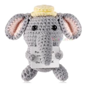 LI Juguetes de Ganchillo Hechos a Mano, Muñecos Amigurumi, Llaveros de Ganchillo, Juguetes de Frutas Tejidos con Tarjetas de Afirmaciones Positivas, Muñecos Antiestrés - Product Image 4