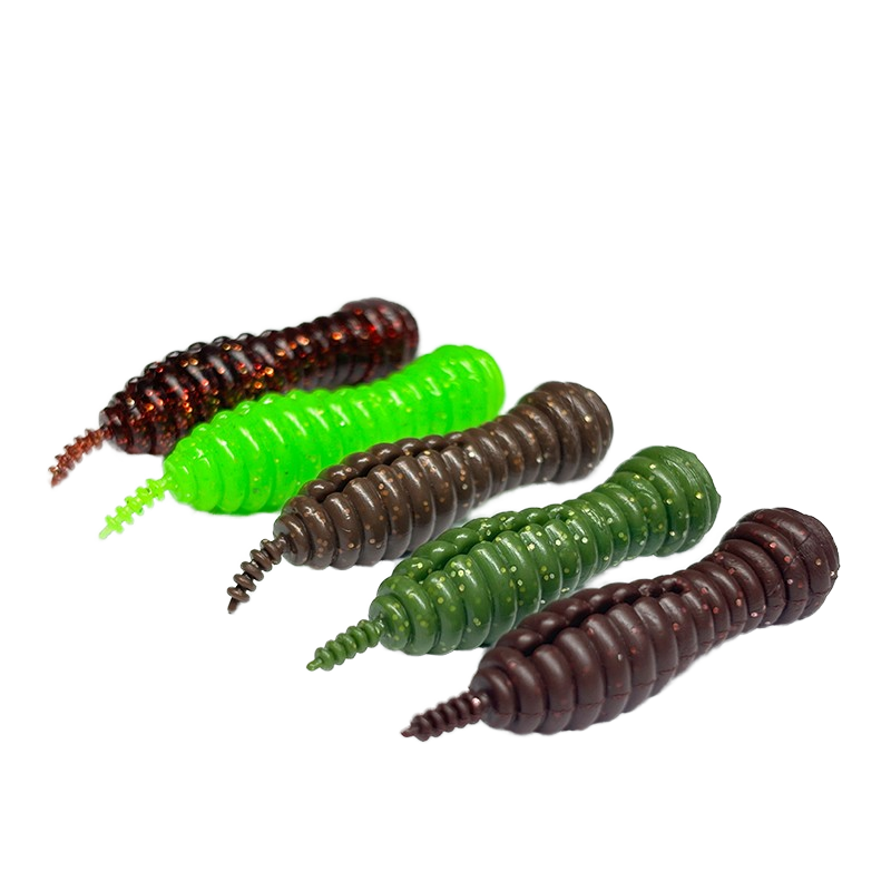 Hot Sale 4.5mm PVC Worm Bait 10pcs Topwater Lures For Carp & Bass Lake River & Stream Freshwater Fishing
