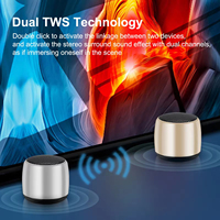 Mini Altavoz Inalámbrico Metálico OEM con Bluetooth, Portátil, para Exteriores, Regalo Promocional, LED RGB para Cine en Casa, Fiestas, Computadora
