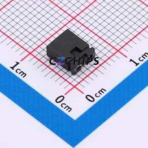 SNT-100-BK-T Shorting Cap / Jumper Cap P=2.54mm Connector 2.54mm Open Top Type 4.3A - Product Image 2