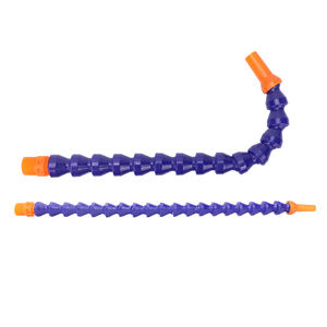 Tubo flexible universal azul y naranja de 3/8 para agua, aceite y refrigerante, para sistema de pulverización de torno con válvula de interruptor de boquilla plana - Product Image 6